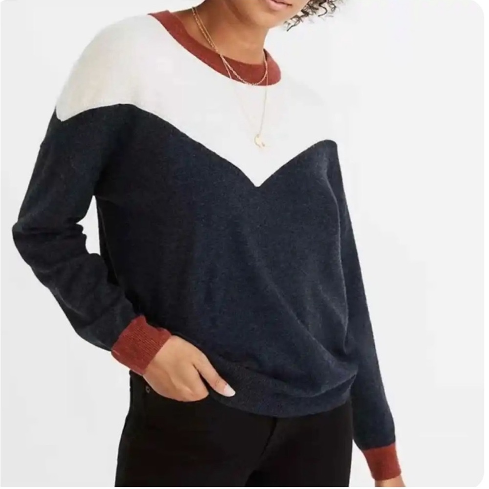 Madewell Color Block Sweater